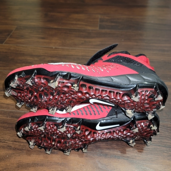 Euc Nike Red and Black Alpha Cleats. main image 4